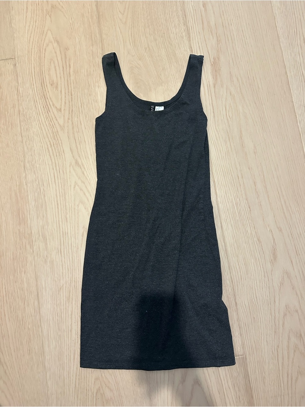 Classic Dark Gray Tank Dress - Sleek Everyday Style